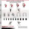Service Caster 3.5 Inch 316SS Red Polyurethane Swivel 1-5/8 Inch Stem Caster Lock Brake, 2PK SS316TTLEX20S3514-PPUB-RED-2-S-2-158 - alternate 4